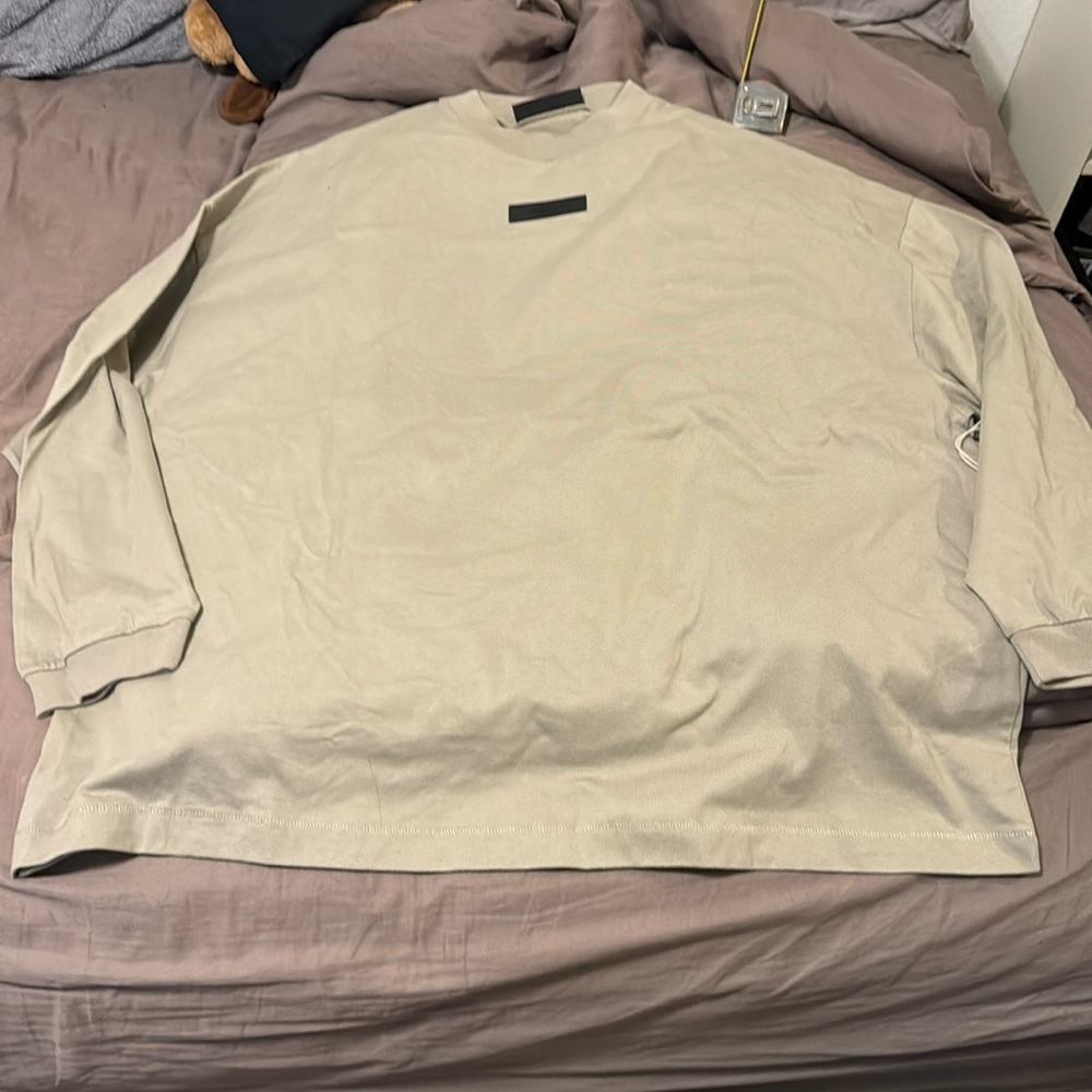 ESSENTIALS FEAR OF GOD MENS OVERSIZED LARGE MEN SEAL LONG SLEEVE TEE
